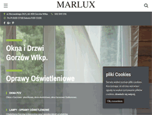 Tablet Screenshot of marlux-gorzow.pl